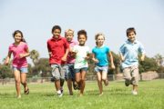 kids playing exercise health