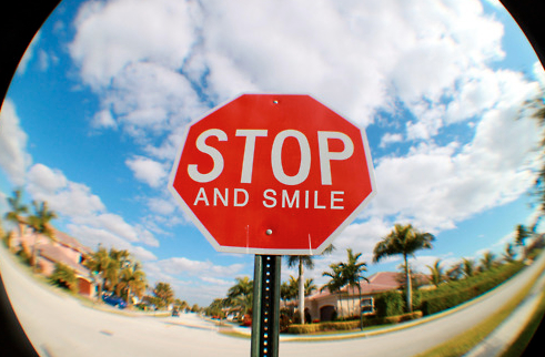 stop and smile