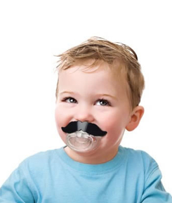 moustache pacifier