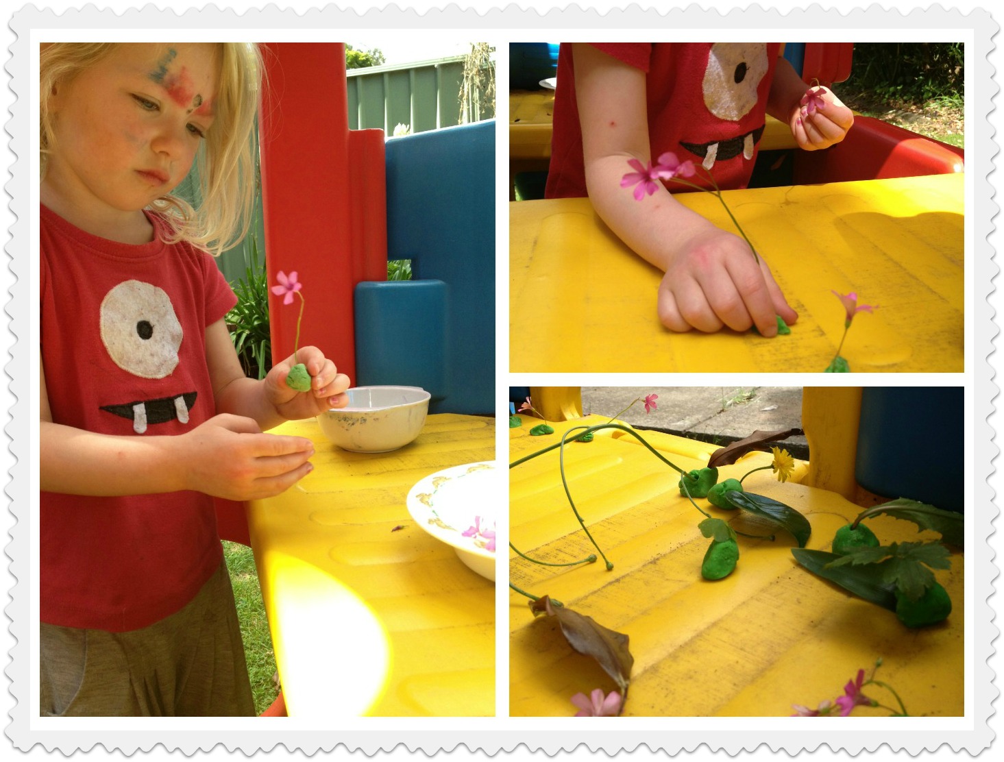 gum trees play dough