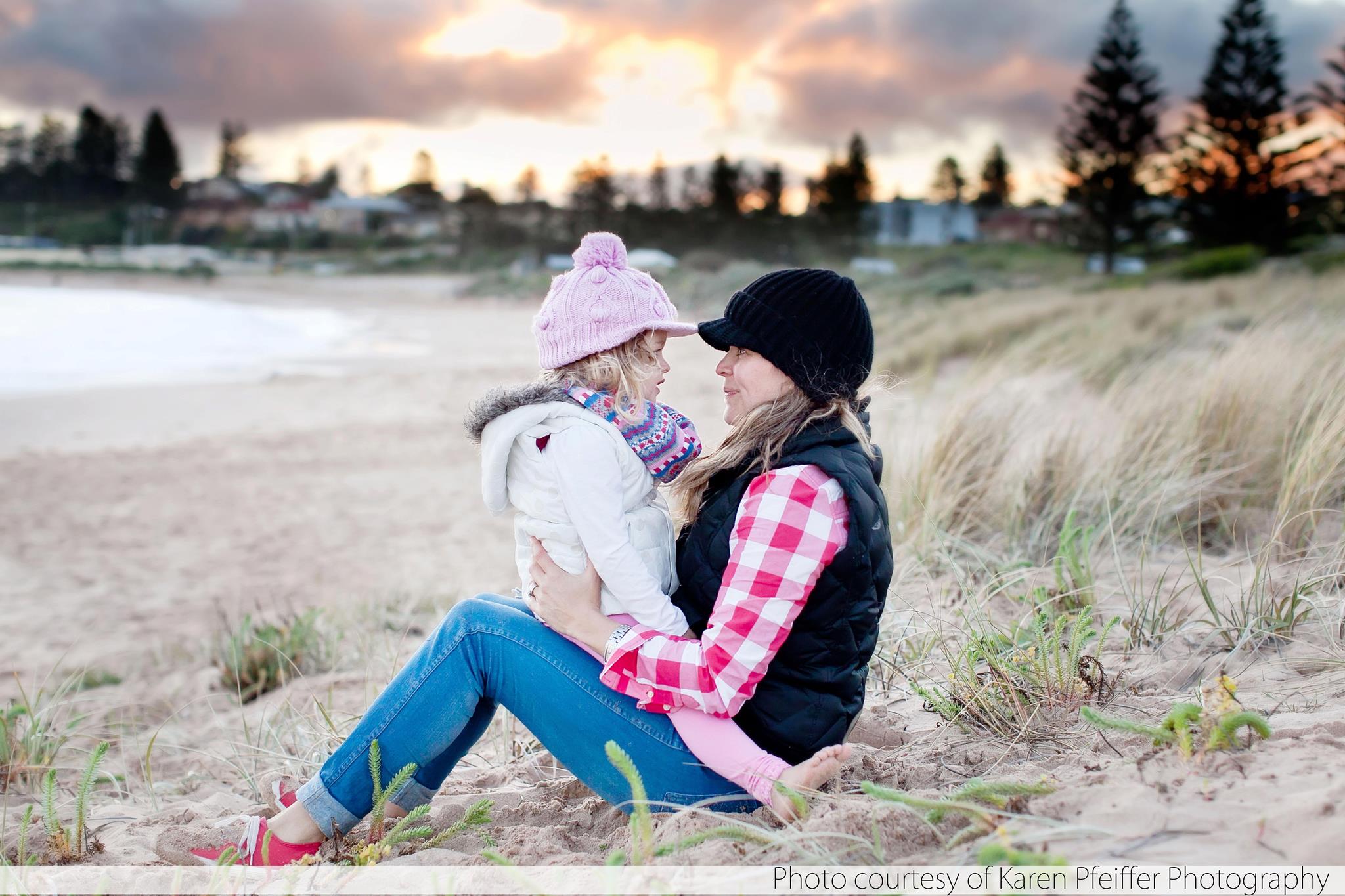 Taryn Brumfitt and daughter