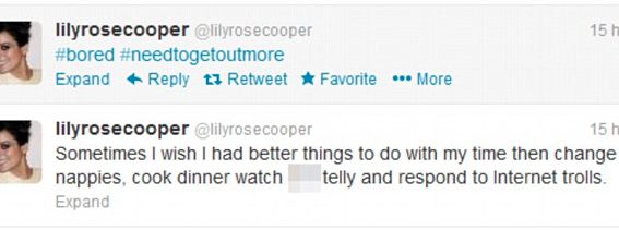 lily cooper tweet boring