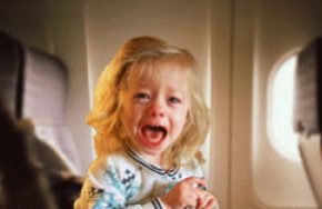 ear pain flight child baby