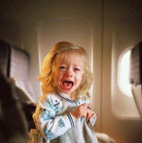 ear pain flight child baby