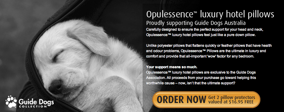 opulessence buy now pillow guide dog