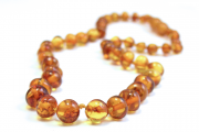 amber necklace teething flower child baltic