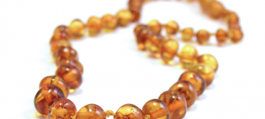 amber necklace teething flower child baltic