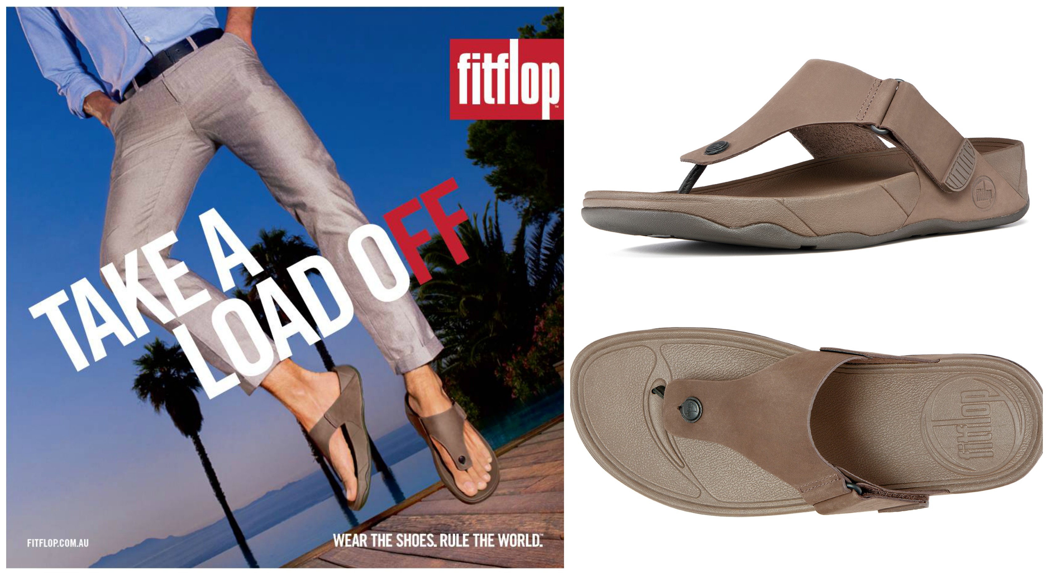 fitflop men's trakk ii flip flop