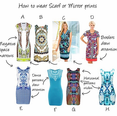 How to wear scarf or mirror prints succesfully