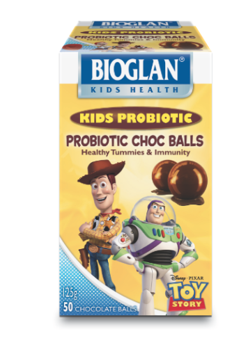 Probiotics kids choc balls bioglan