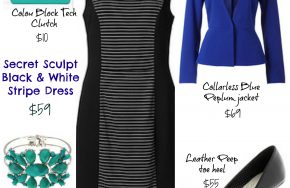 Target Secret Sculpt Black and White Dress