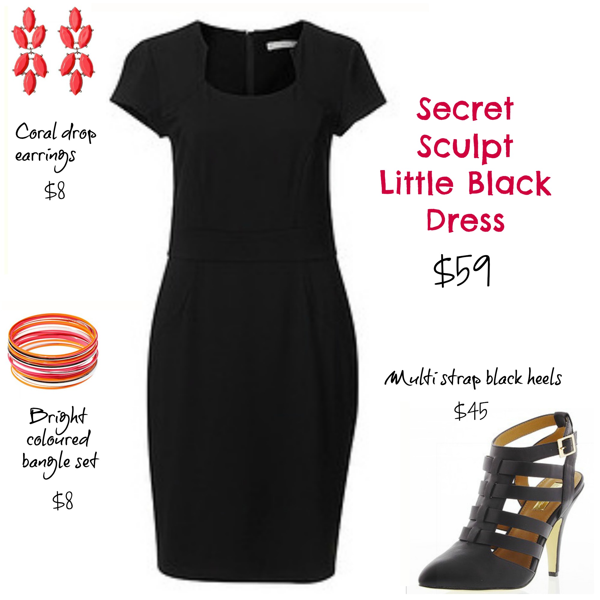 Target Secret Sculpt shapewear little black dress