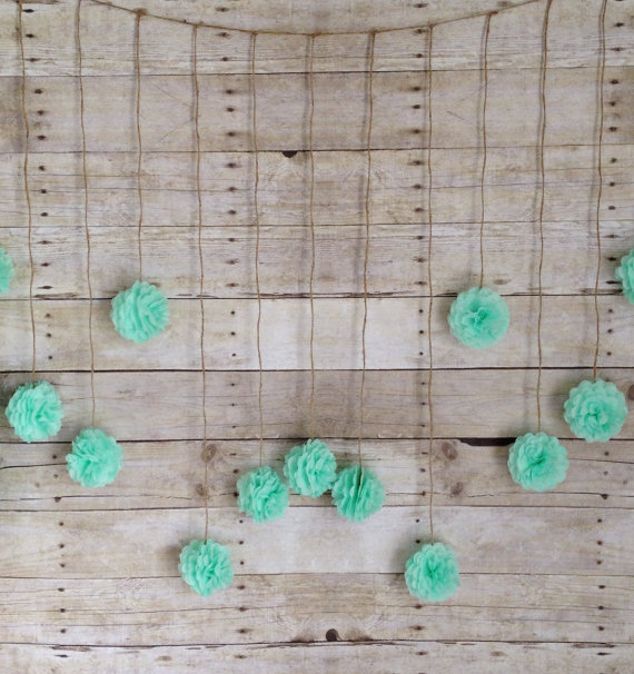 Tissue paper garland