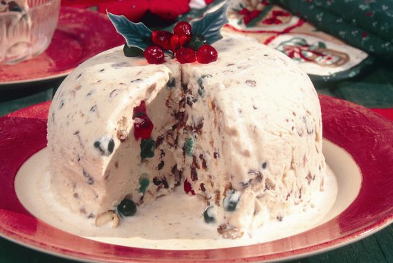 low fat christmas ice cream pudding
