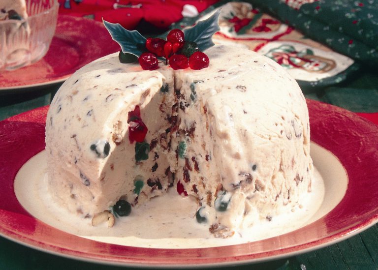 low fat christmas ice cream pudding