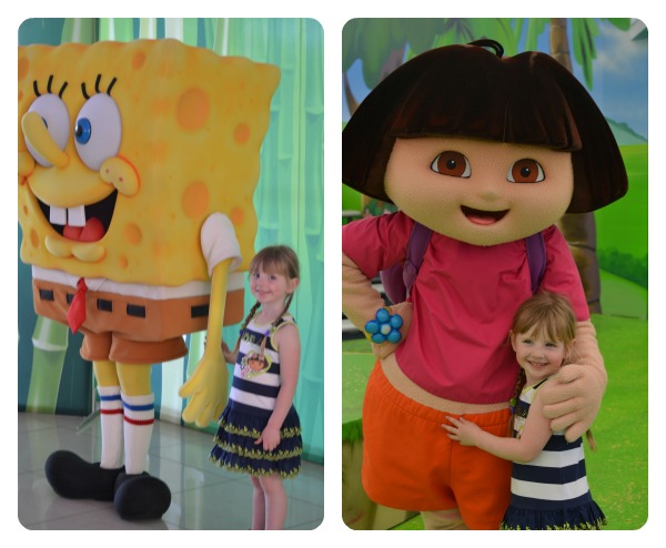 Sea world characters spongebob dora meet greet