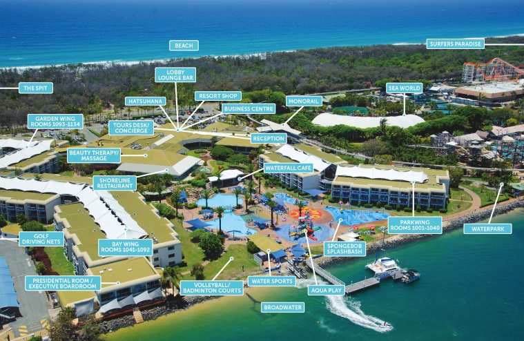 seaworld resort map