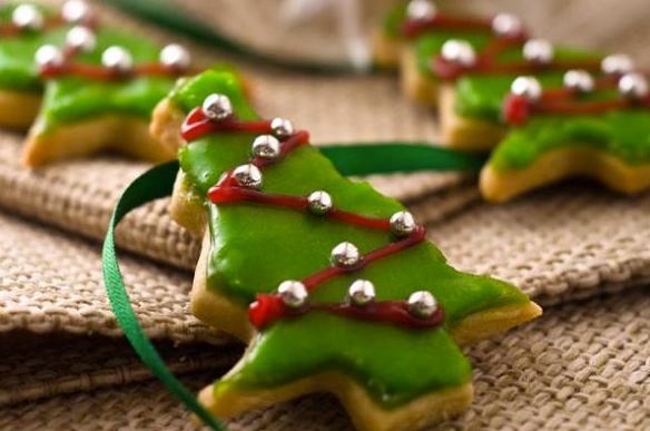 Almond Butter Christmas Tree Cookie Recipe