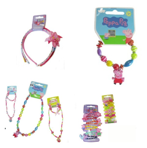 peppa pig fashion accessories hair necklace bracelet jewellery