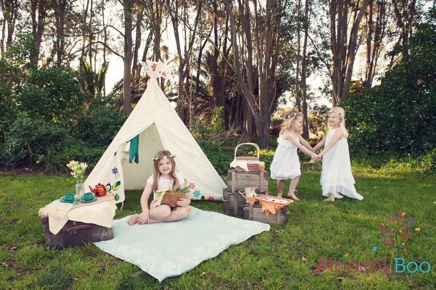 moochiboo playhouse teepee woodland canvas imagination 