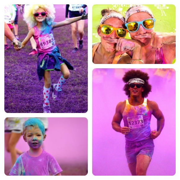 Color me rad 5k fun run race colour