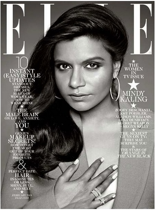 The Mindy Kaling ELLE cover racism fuller figure