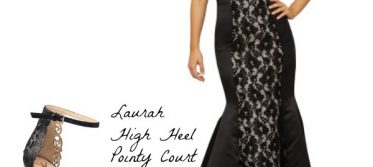 a David Jones Red Carpet Fashion Designer Fishtail black lace a