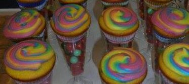 Easy Rainbow cupcakes recipe