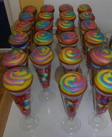 Easy Rainbow cupcakes recipe