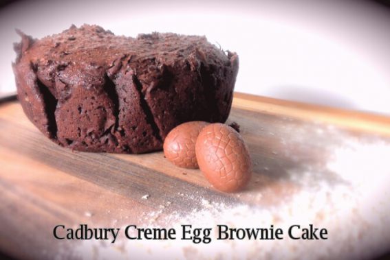 Cadbury Creme Egg Brownie Cake