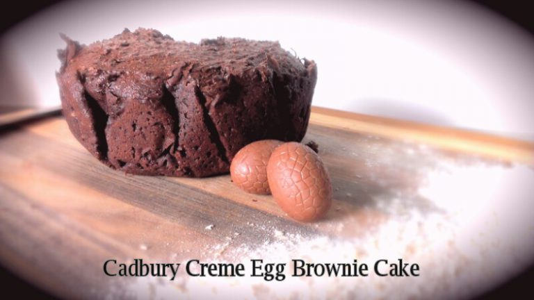Cadbury Creme Egg Brownie Cake