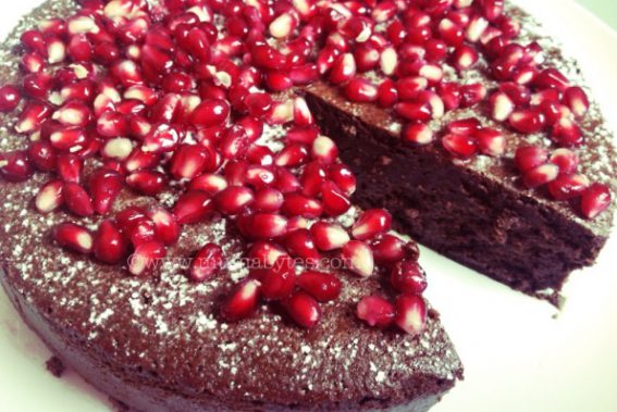 easy chocolate cake recipe - flourless chocolate cake