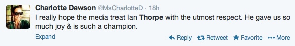 ian thorpe TWitter