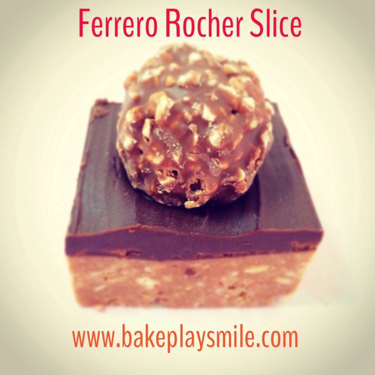 Ferrero Rocher Chocolate Hazelnut Slice