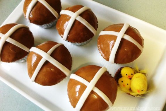 Hot Cross Cupcakes Recipe