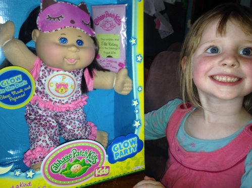 glow party cabbage patch kid glow in the dark doll