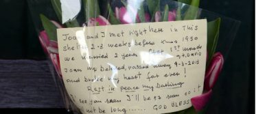 mystery bouquet and note