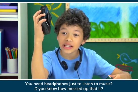 1 KIDS REACT TO WALKMANS Portable Cassette Players - YouTube