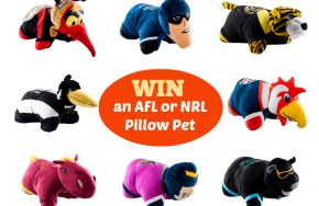 mascot Pillow Pet footy AFL NRL