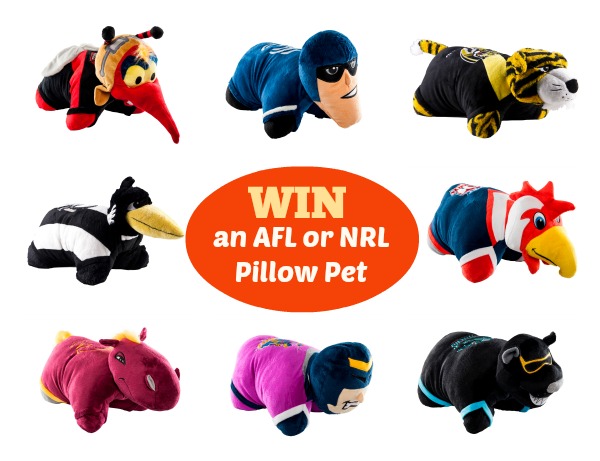 mascot Pillow Pet footy AFL NRL