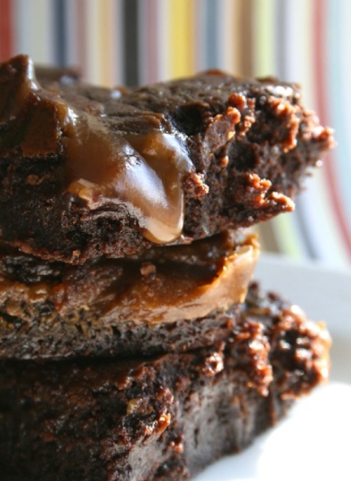 Chocolate and salted caramel brownies   Family