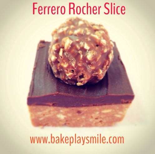 Ferrero Rocher Chocolate Hazelnut Slice   Food