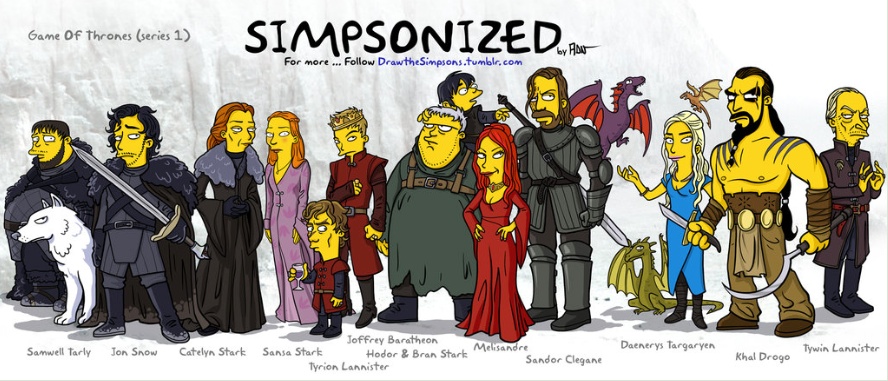 Game Of Thrones art 15 Simpsonized by ADN-z on deviantART