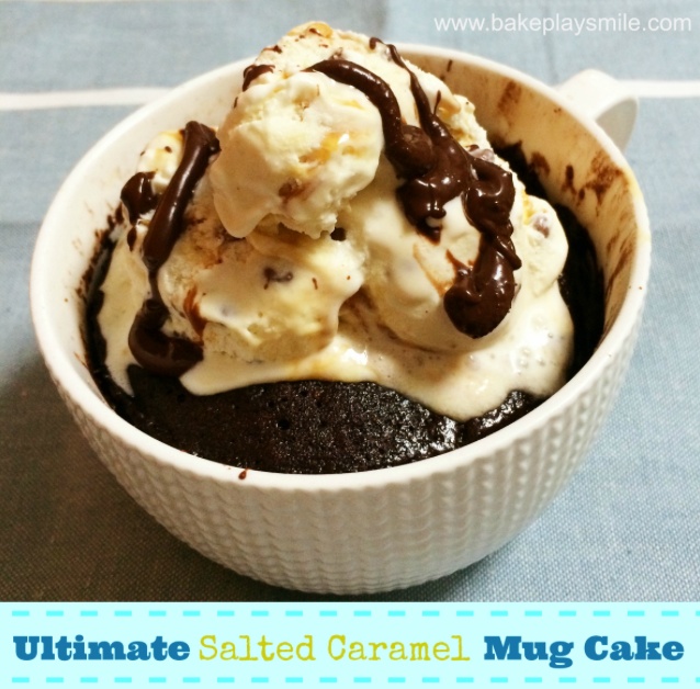 1 ultimate salted caramel mug cake