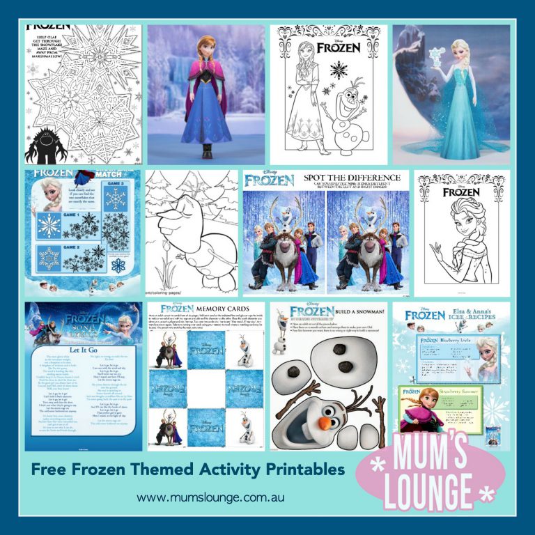FREE Frozen activity printables 2
