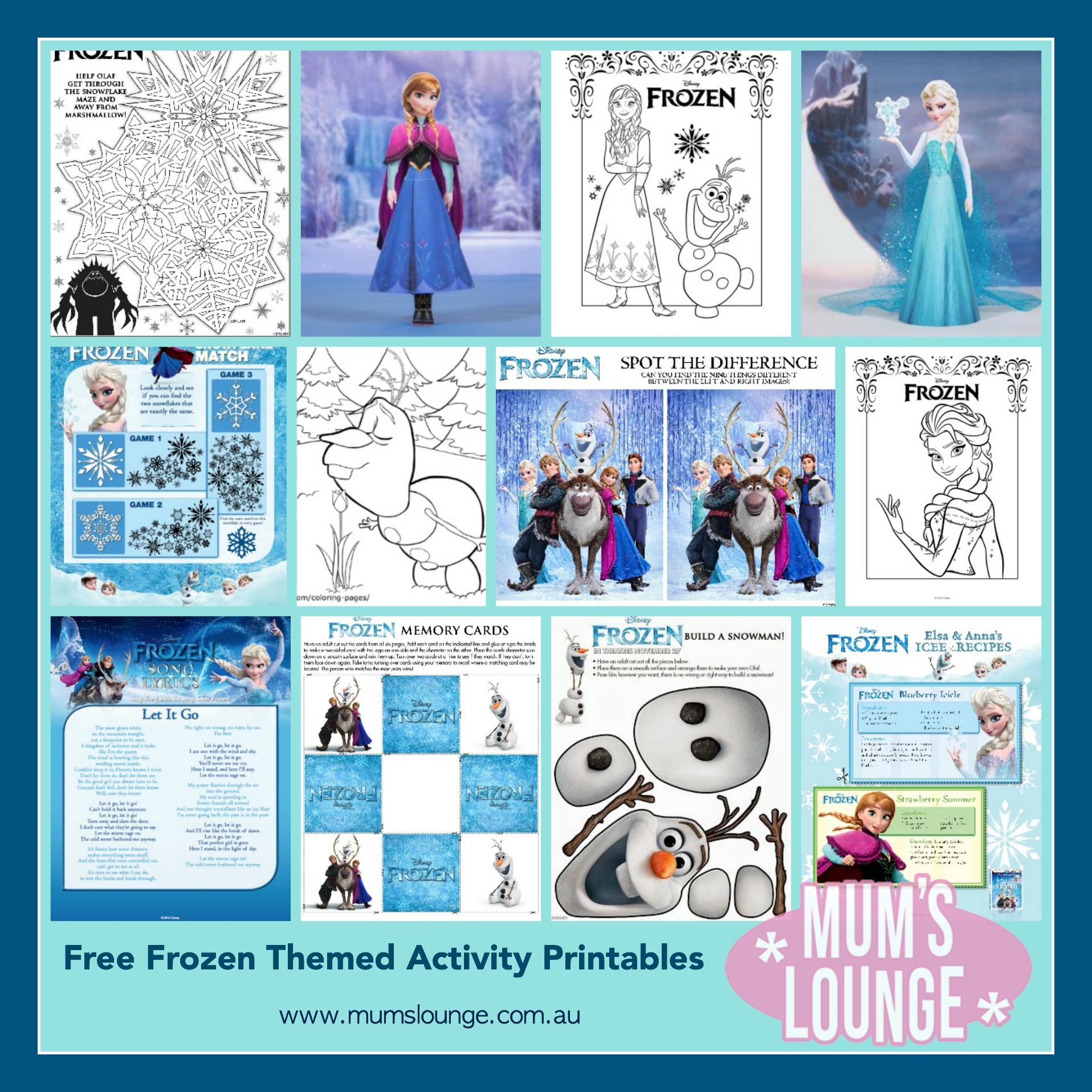 Save Your Sanity These School Holiday with These Free Frozen Activity