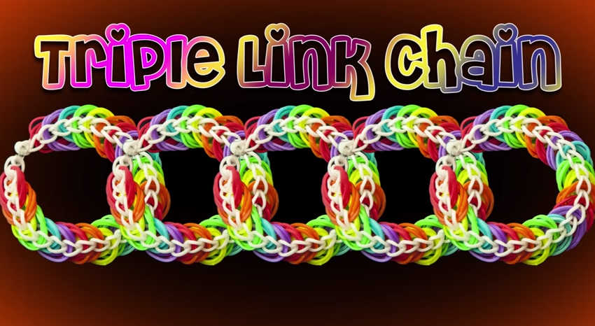 Triple Link Chain Loom Bracelet Tutorial