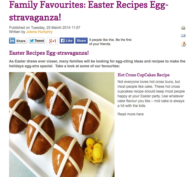 Family Favourites  Easter Recipes Egg-stravaganza    Jolenes Mumbo Jumbo