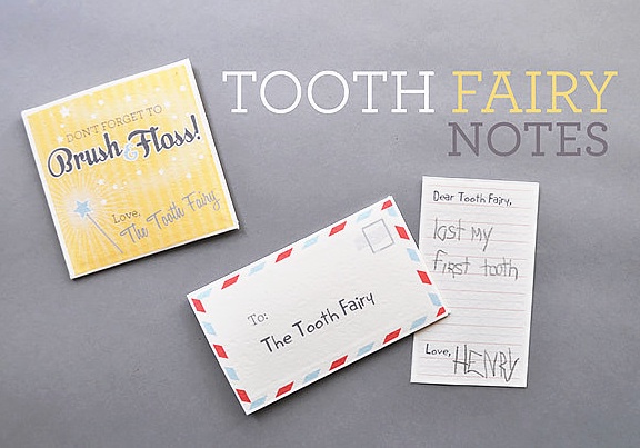 Free tooth fairy Printable notes 6