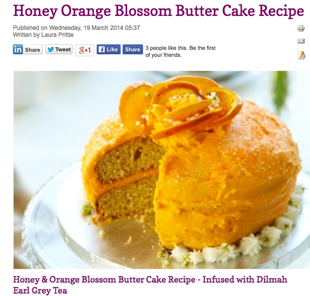 Honey Orange Blossom Butter Cake Recipe Food